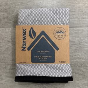 Norwex Car Cloth-Dry & Buff- New Microfiber Gray & Black